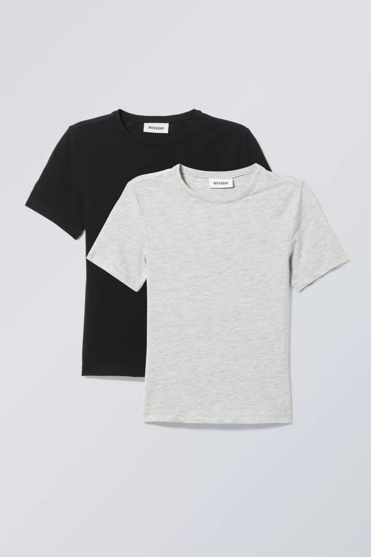 Weekday 2--shirt pack Slim Fitted T Cheap