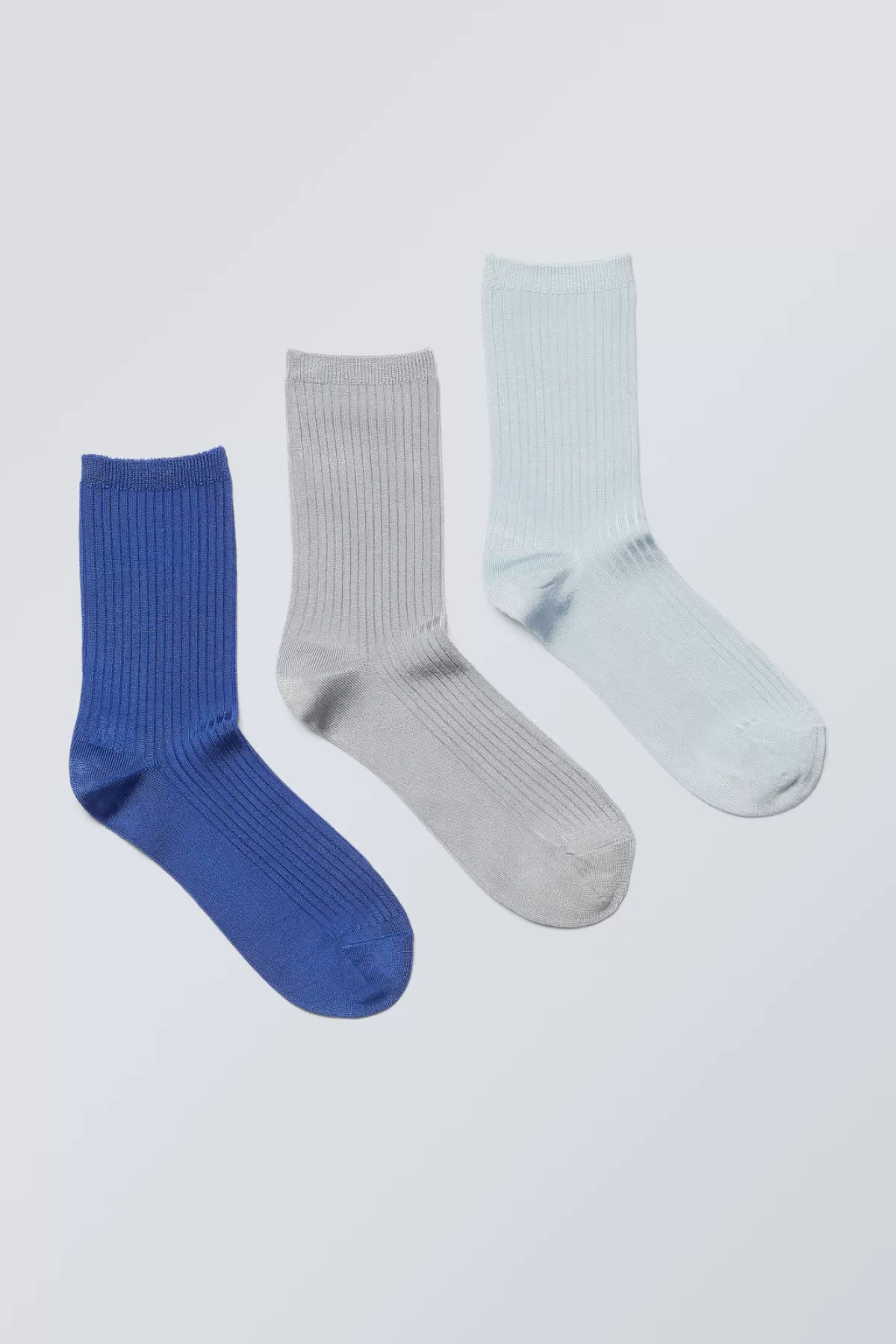 Weekday 3- pack Lova Shiny Socks Cheap