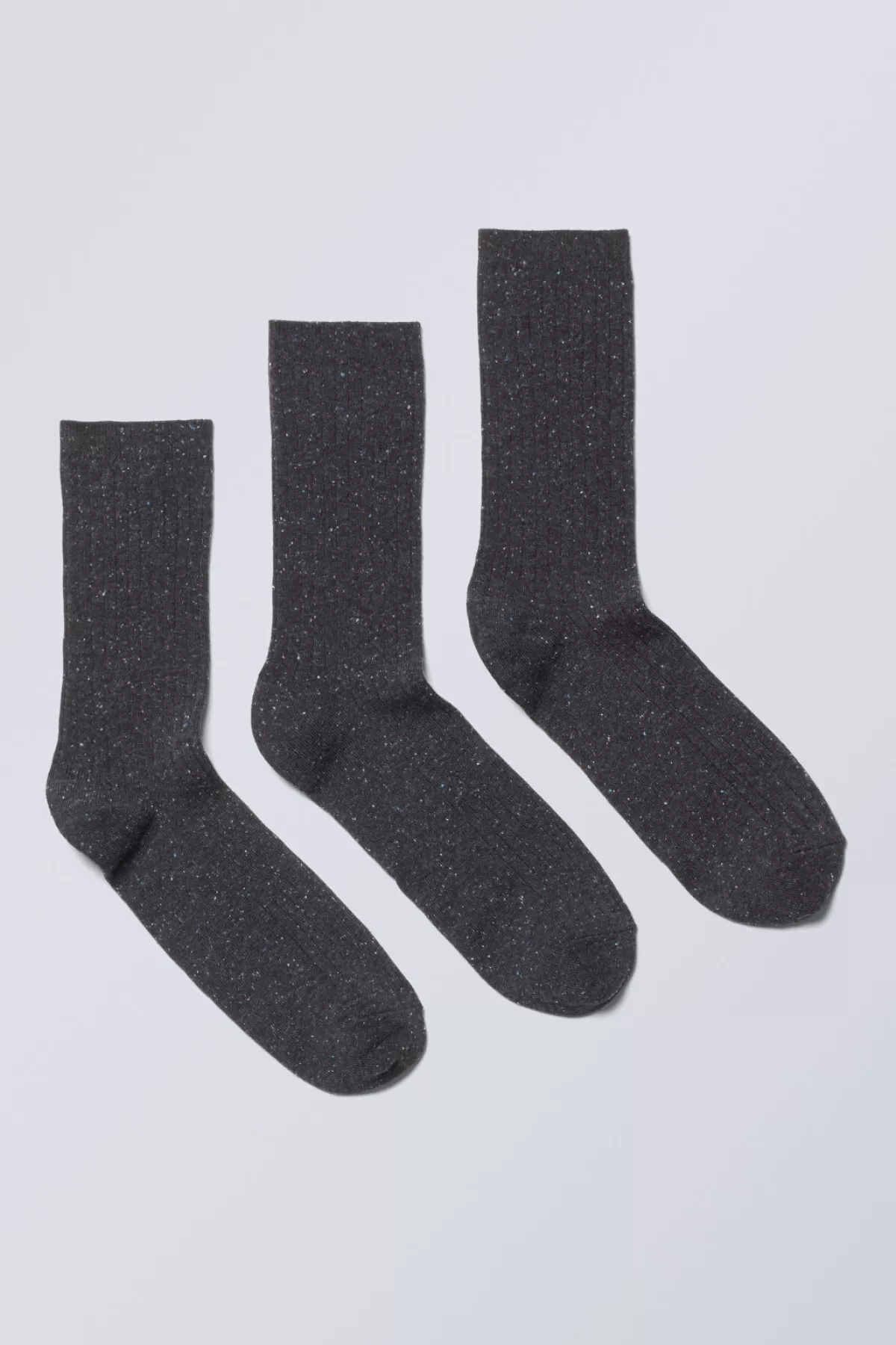 Weekday 3- pack Rib Neps Socks Flash Sale