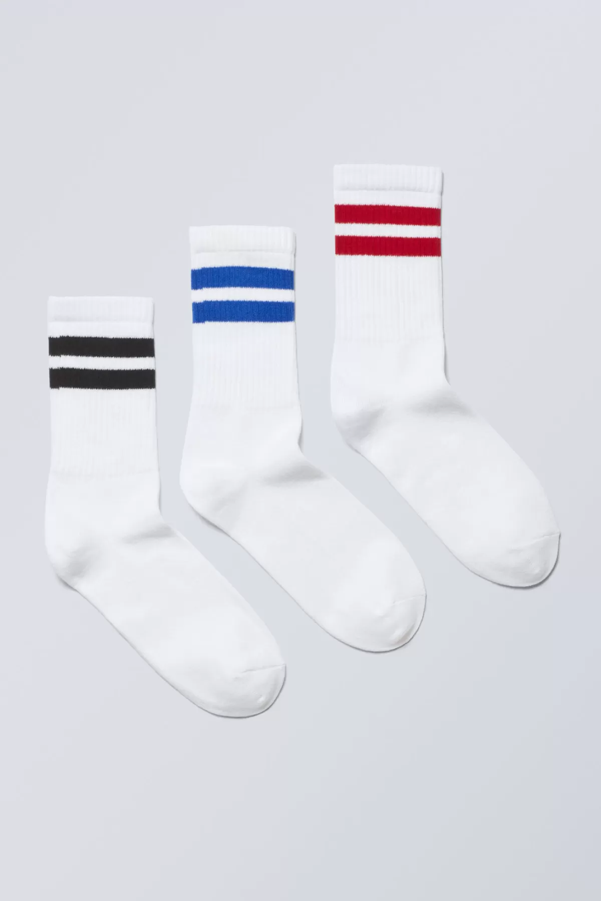Weekday 3- pack Sport Striped Socks Outlet