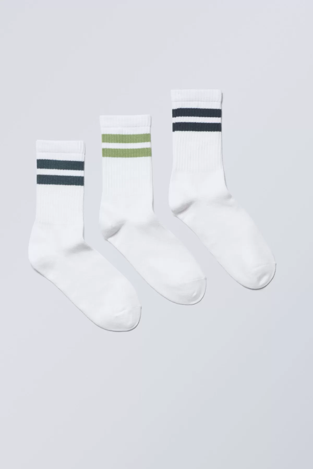 Weekday 3- pack Sport Striped Socks Best Sale