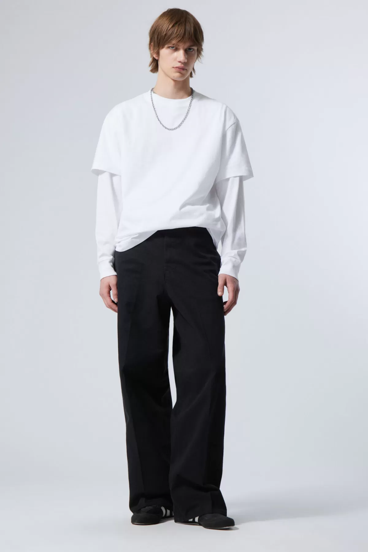 Weekday Astro Loose Trousers Black Cheap
