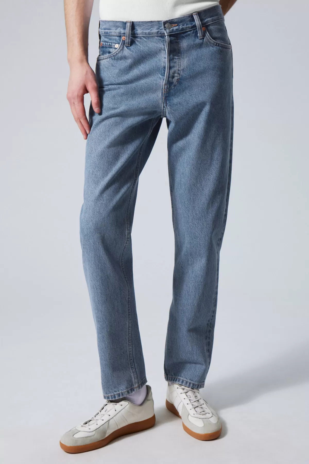 Weekday Barrel Relaxed Tapered Jeans 90s Blue Discount