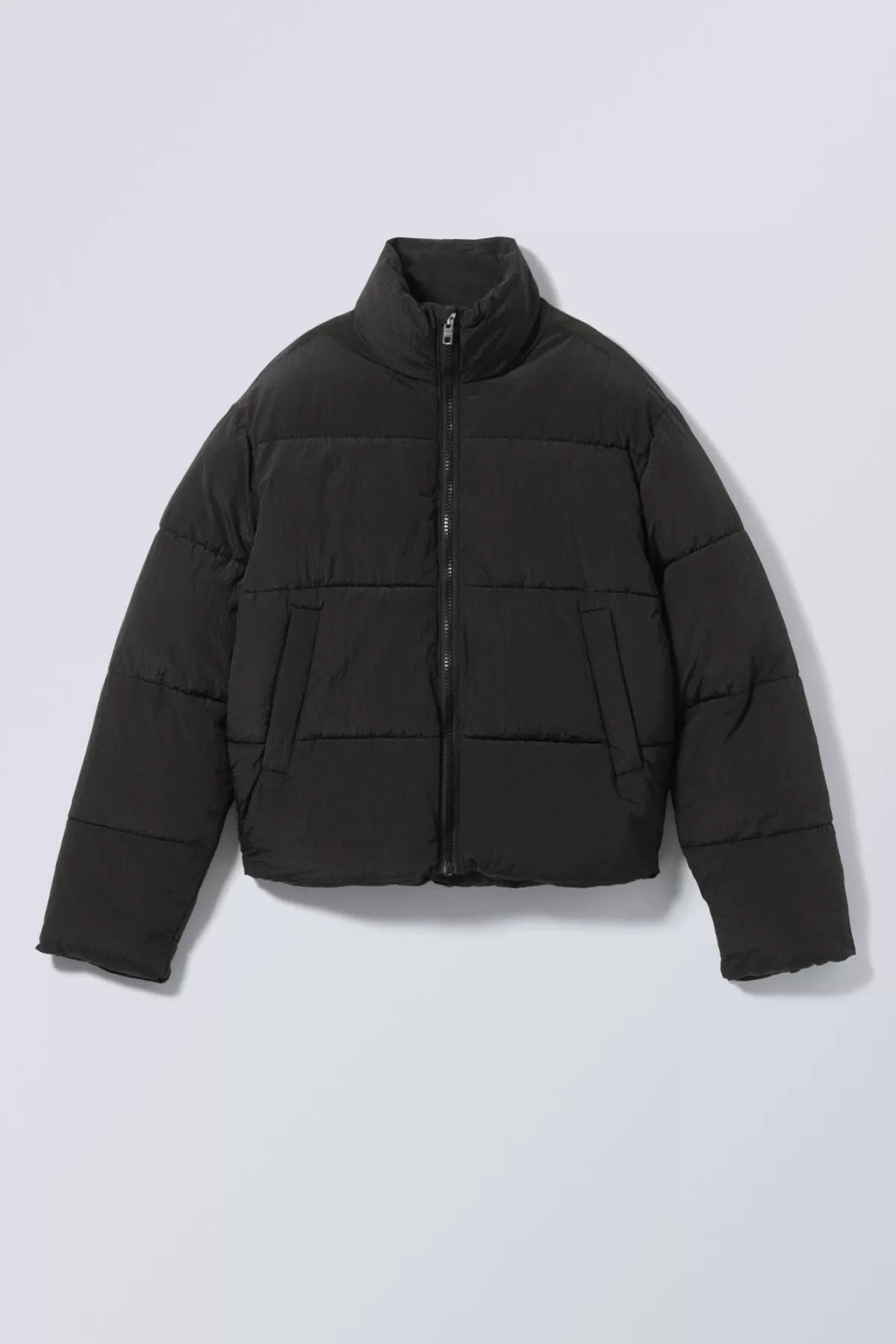 Weekday Ben Ripstop Puffer Jacket Black Outlet