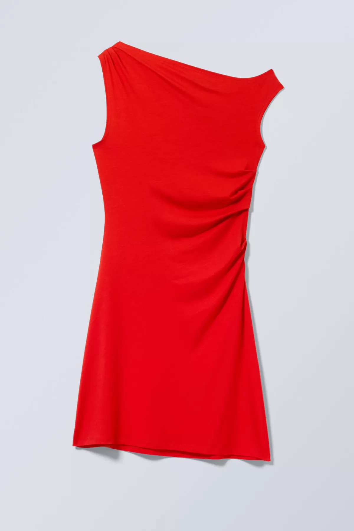Weekday Drape Mini Dress Red Cheap