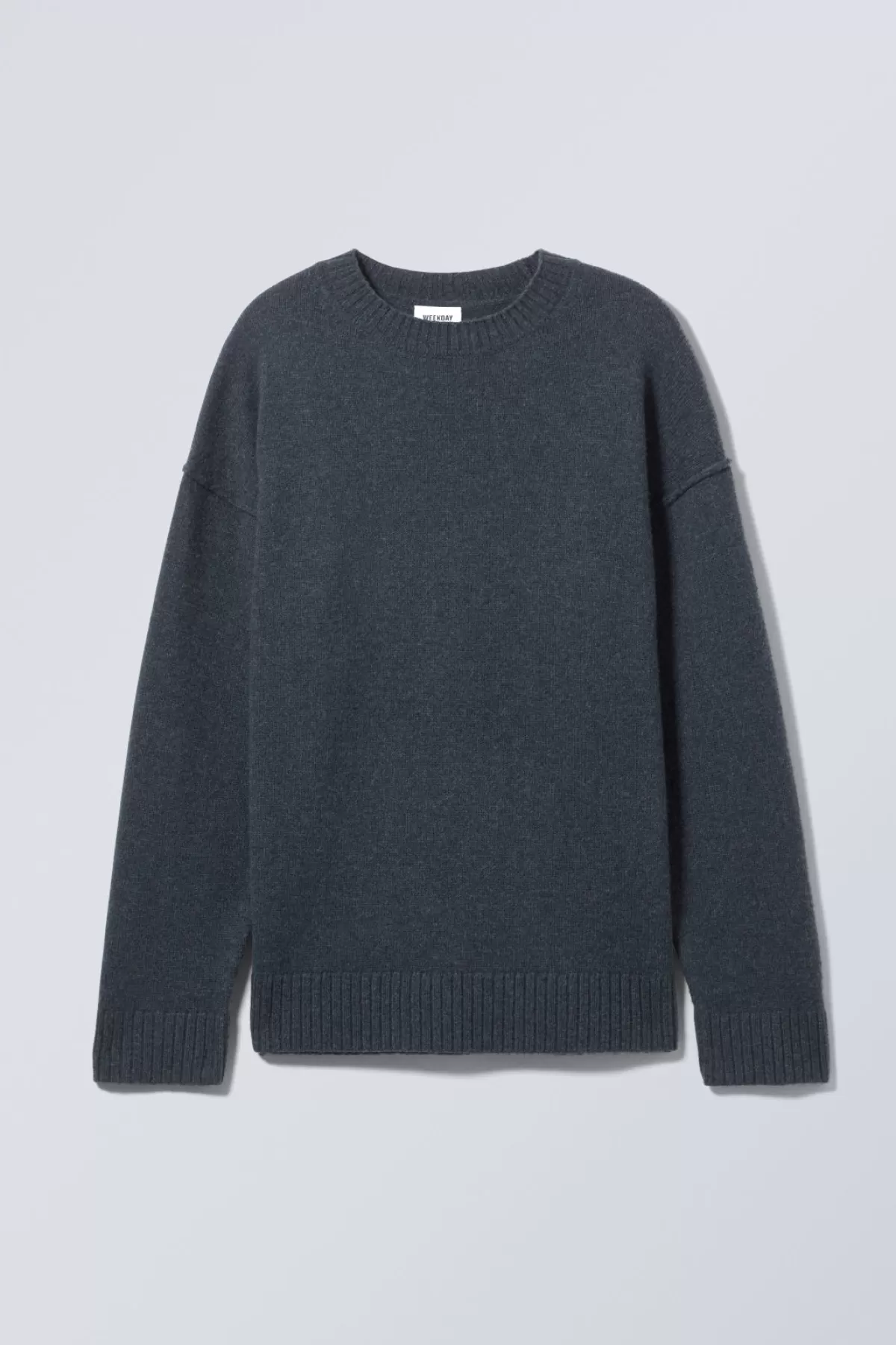 Weekday Eloise Oversized Wool Sweater Navy Cheap