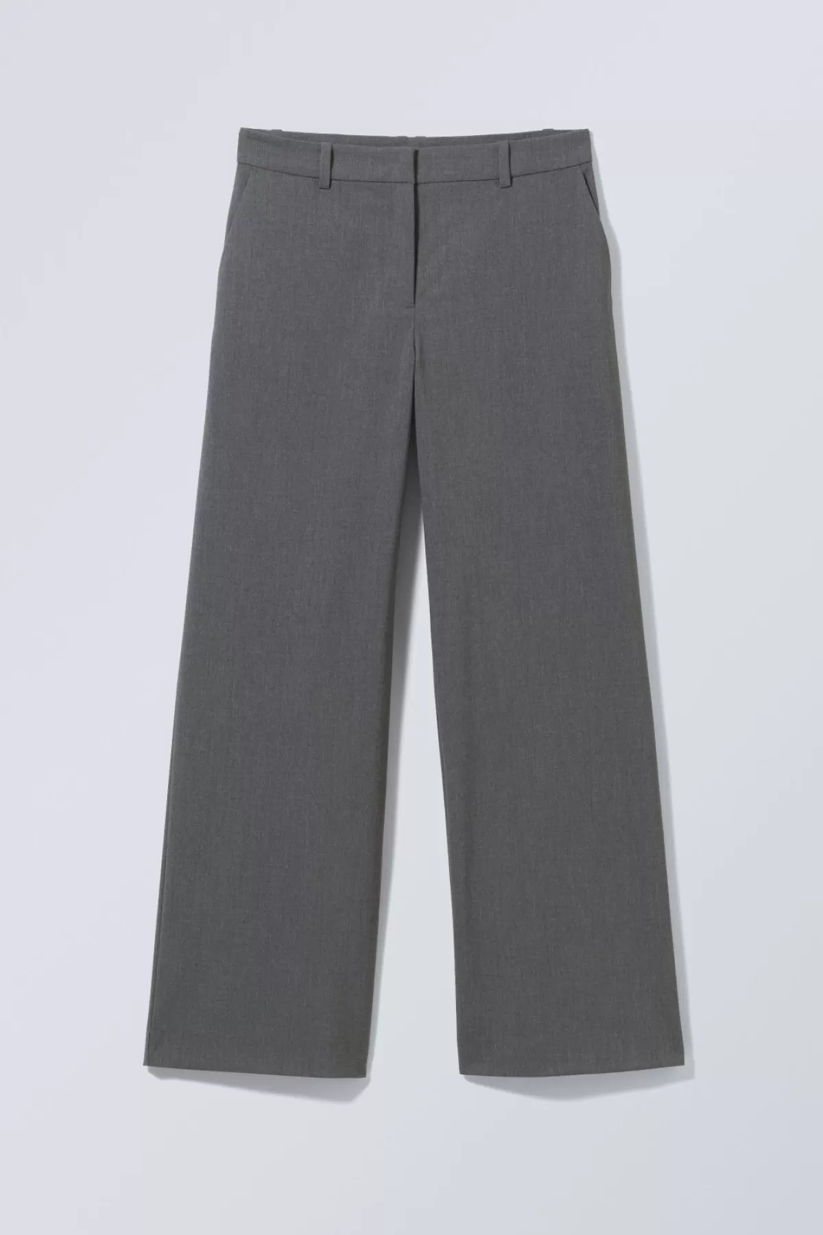 Weekday Emily Low Waist Suiting Trousers Dark Grey Cheap