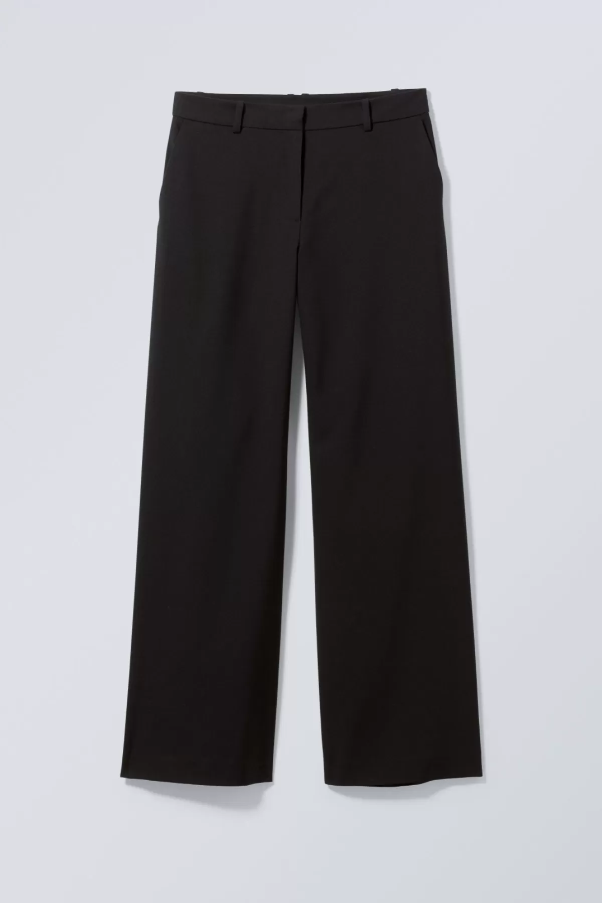 Weekday Emily Low Waist Suiting Trousers Black Store