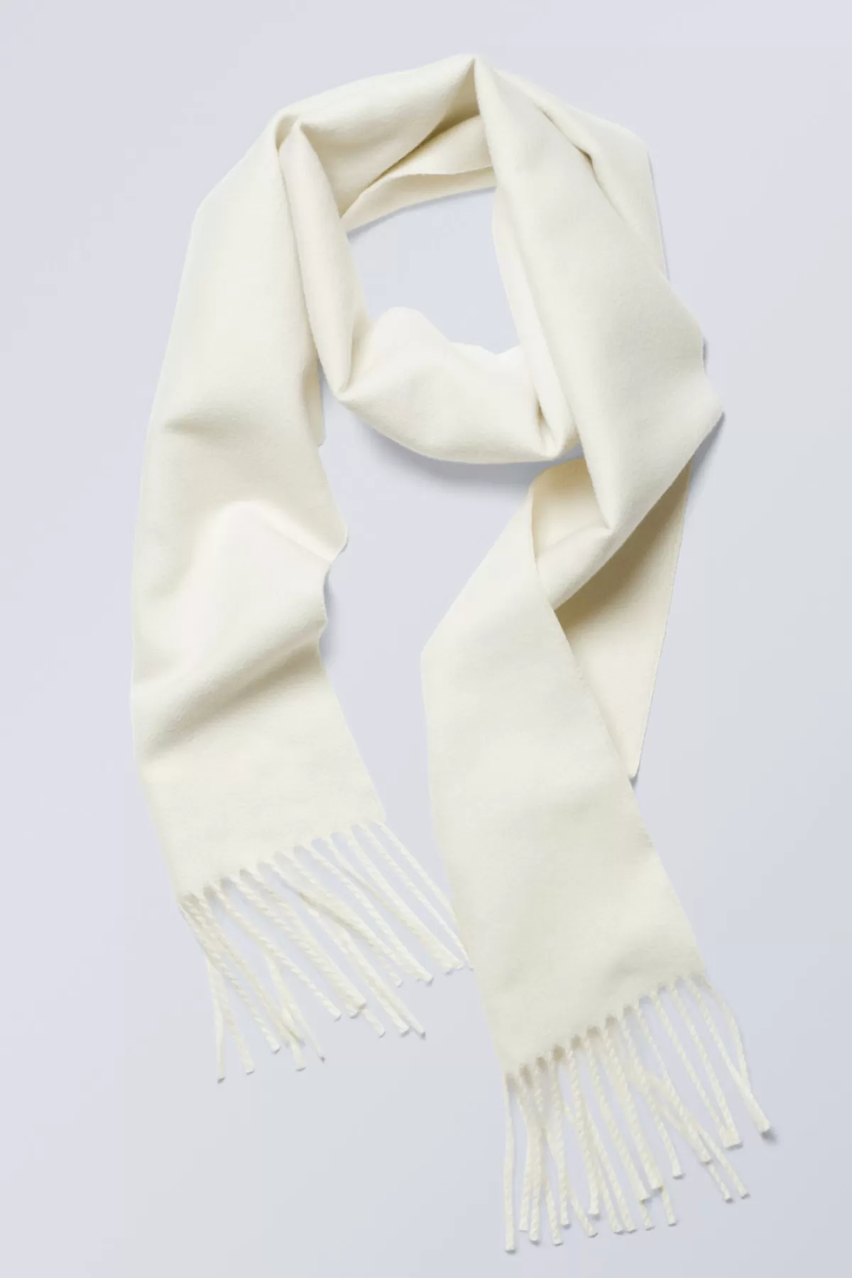 Weekday Essential Scarf Cream White Shop