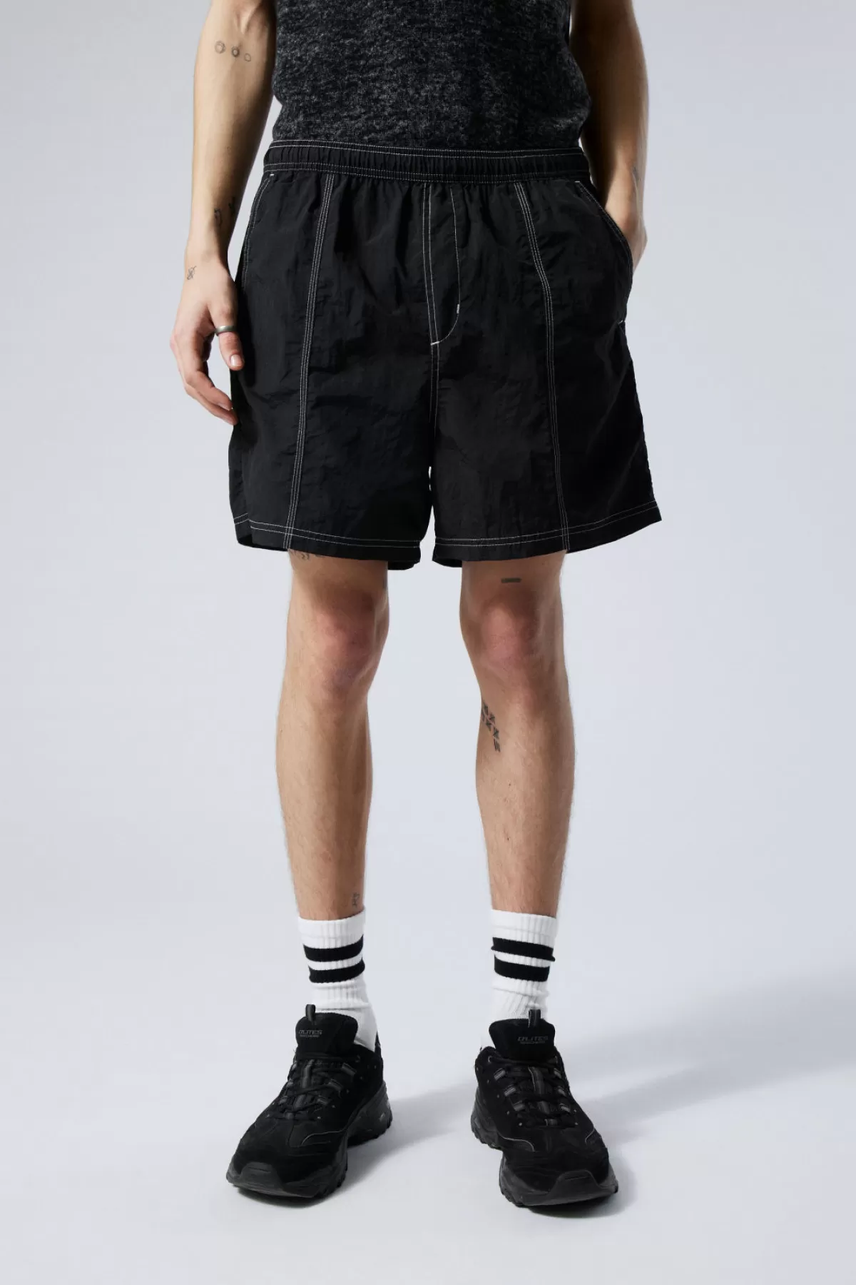 Weekday Fred Relaxed Shorts Black Best Sale