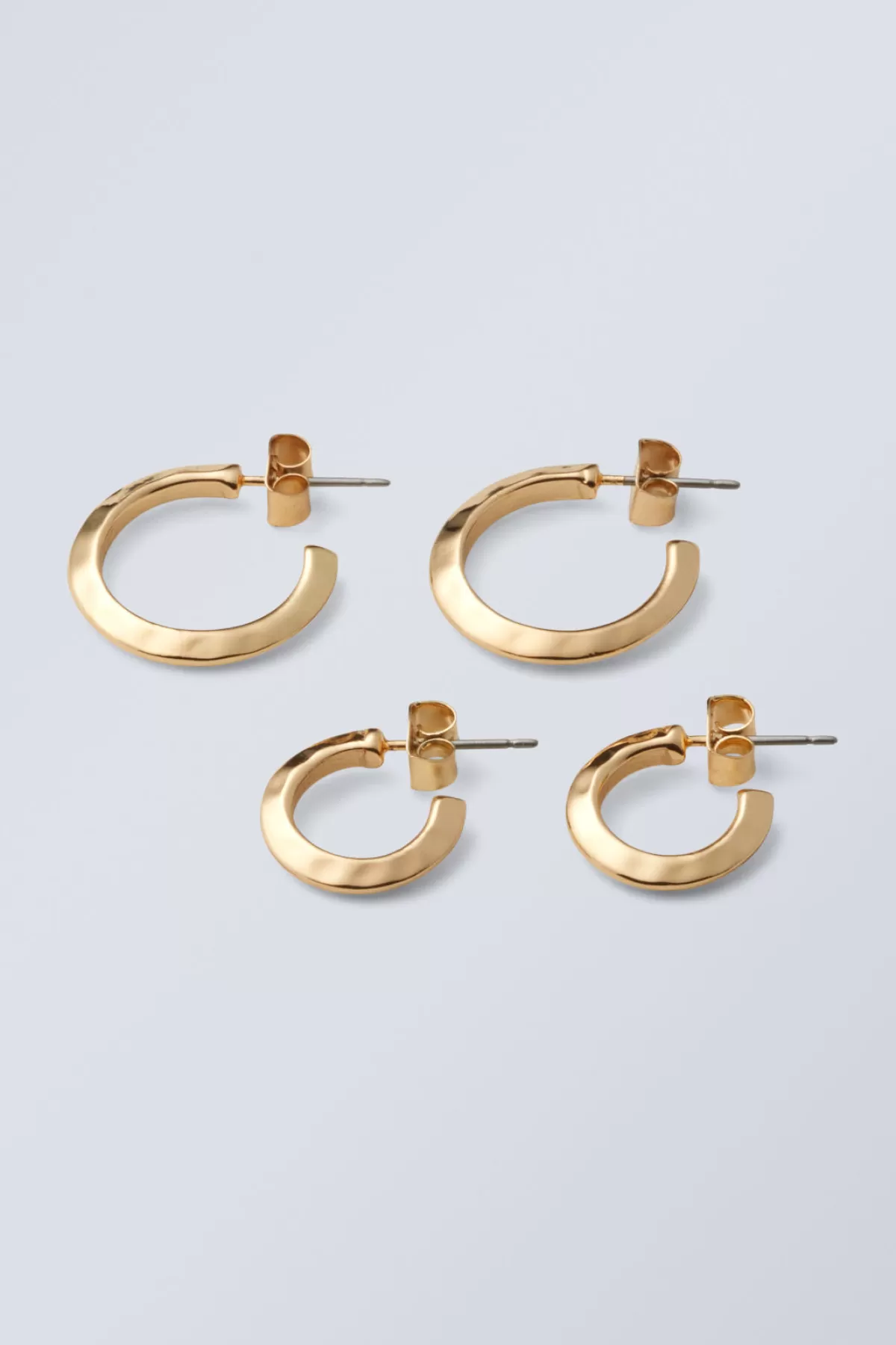 Weekday Hammered Hoops 2- Pack Fashion