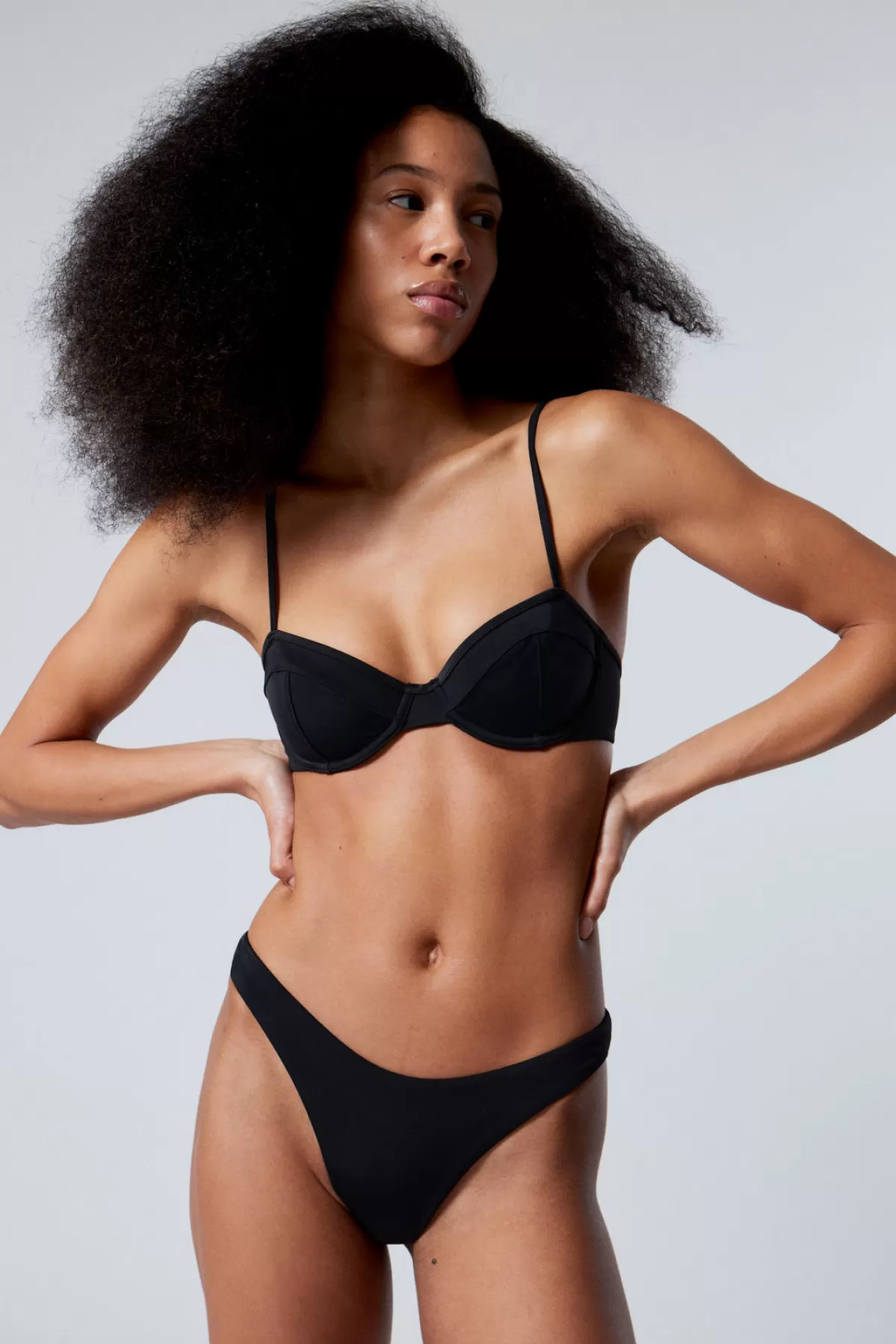 Weekday Highcut Bikini Bottoms Black Sale