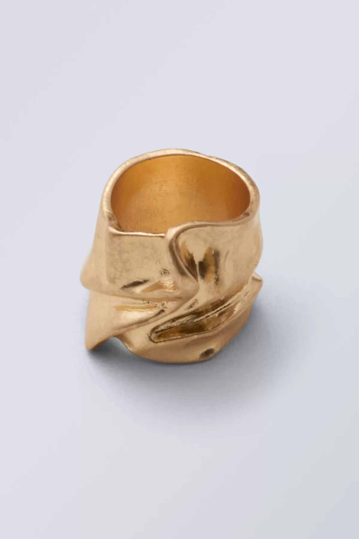 Weekday Ivy Crinkled Ring Gold Fashion