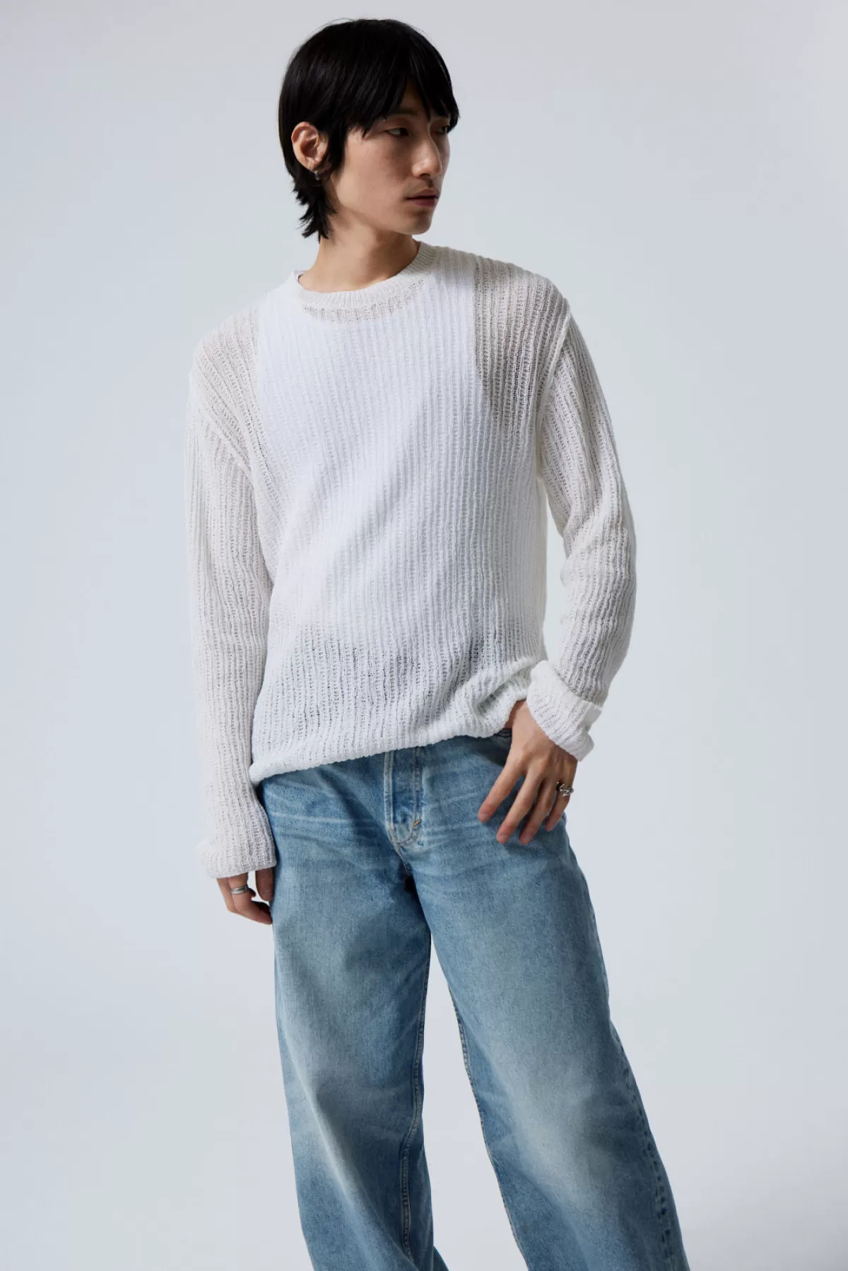 Weekday Jordan Regular Sweater White Sale