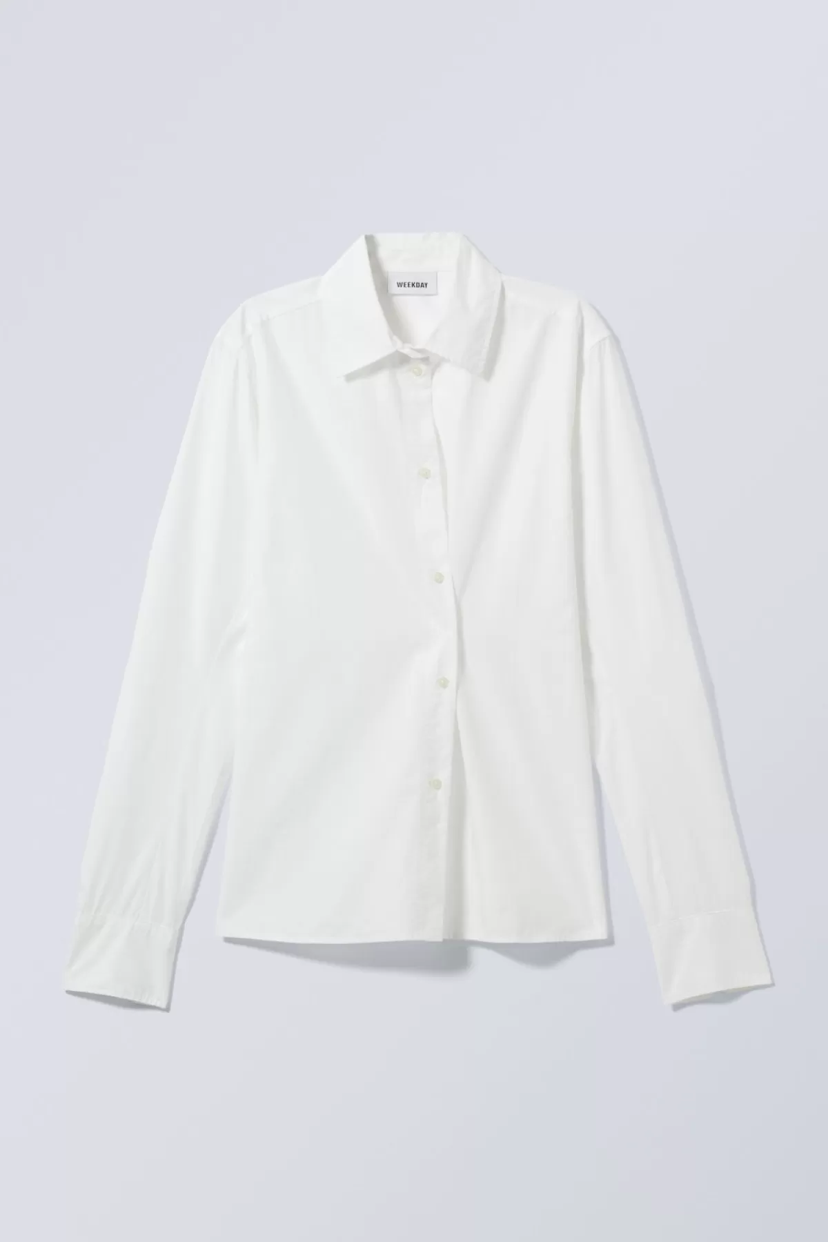 Weekday June Fitted Shirt White Outlet