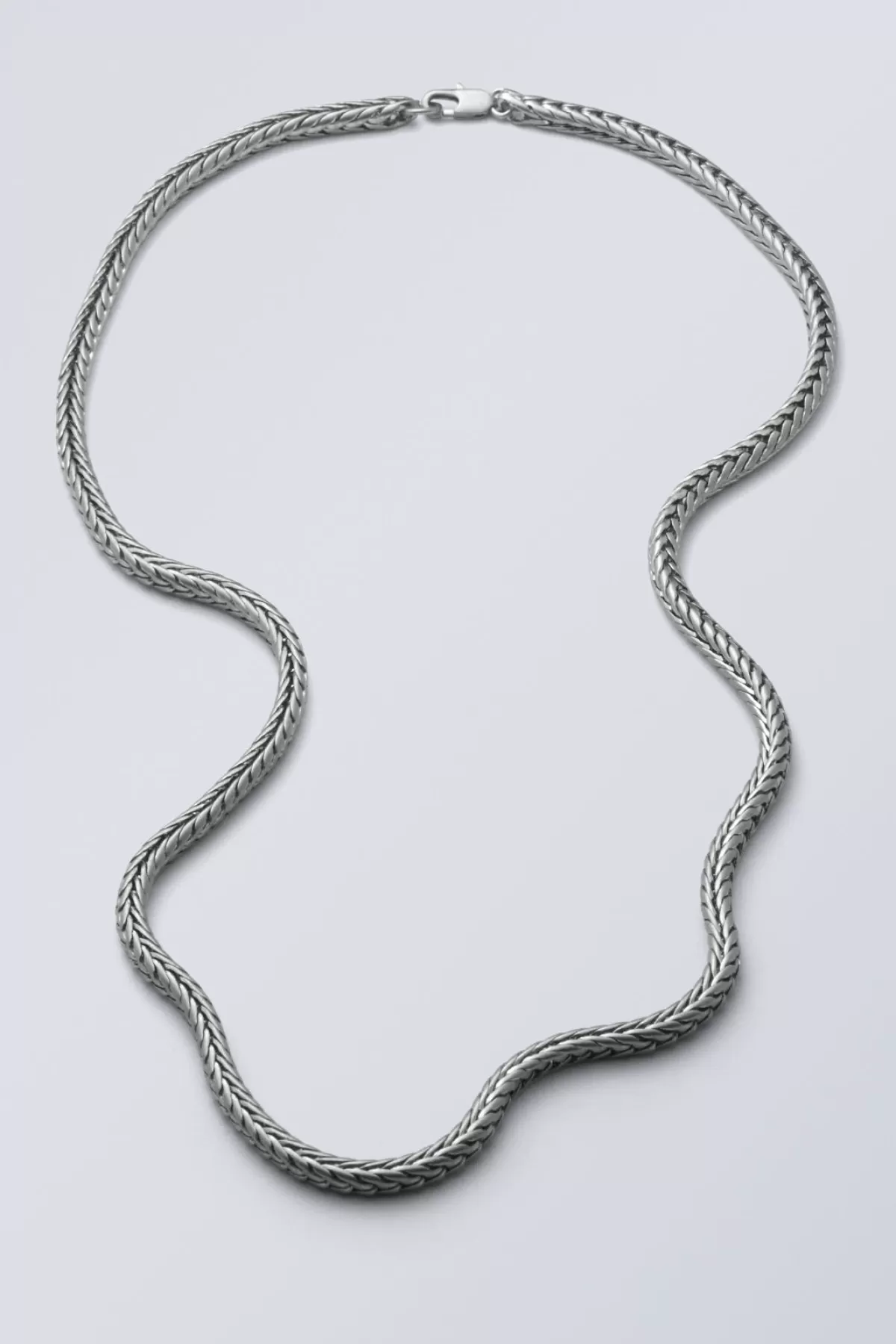 Weekday Karim Snake Chain Necklace Silver Cheap