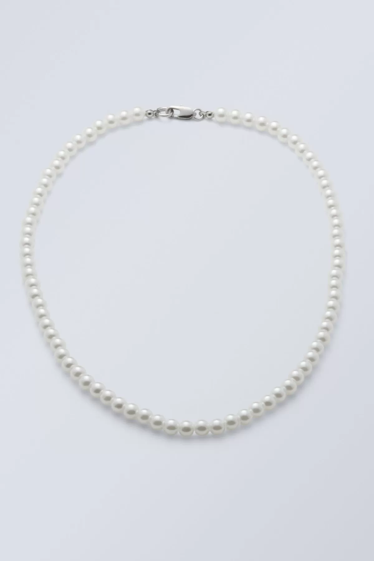 Weekday Kevin Beaded Necklace Pearl New