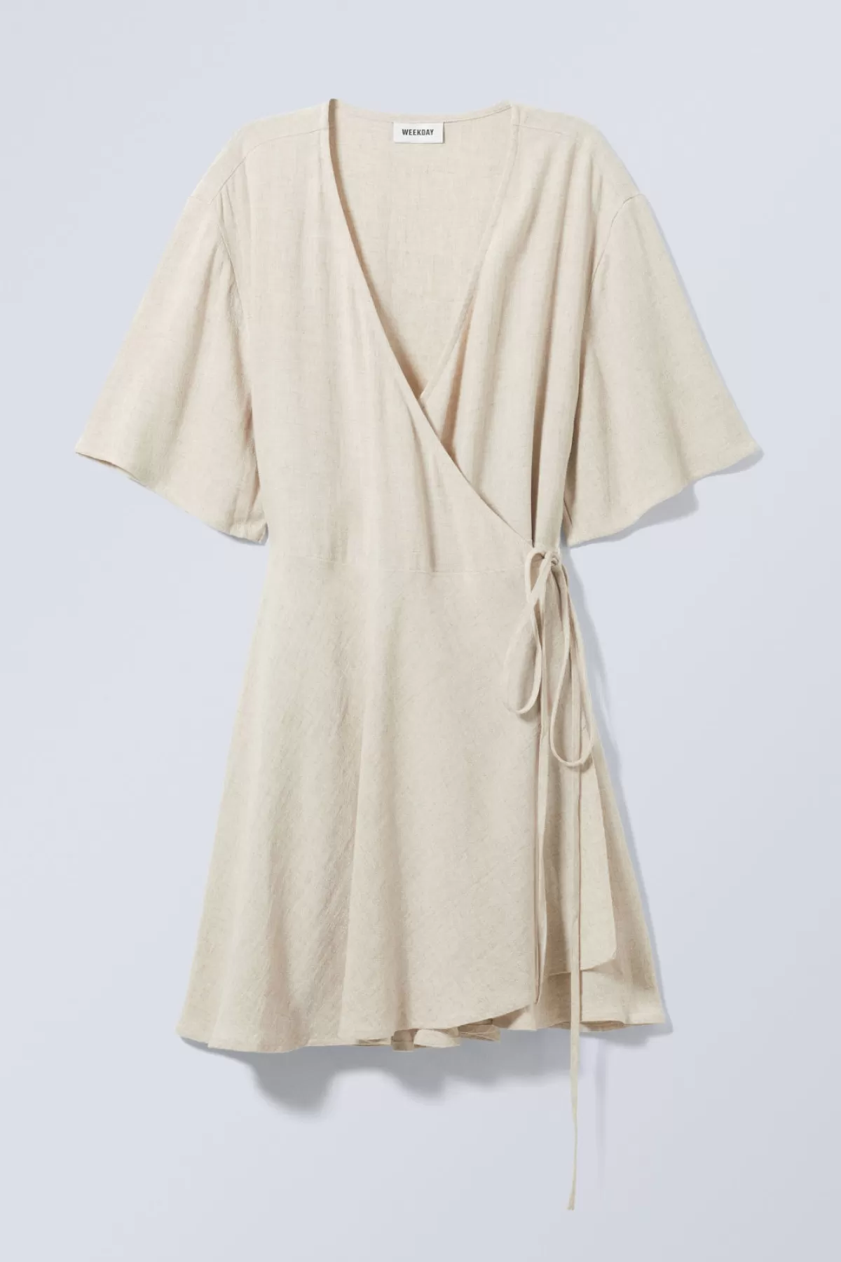 Weekday Kimberly Linen Mix Dress Off Outlet