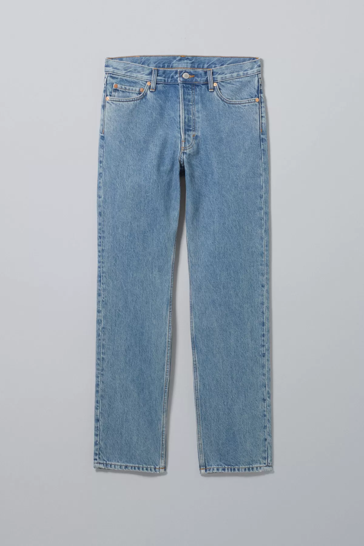 Weekday Klean Regular Straight Jeans 90s Blue Hot