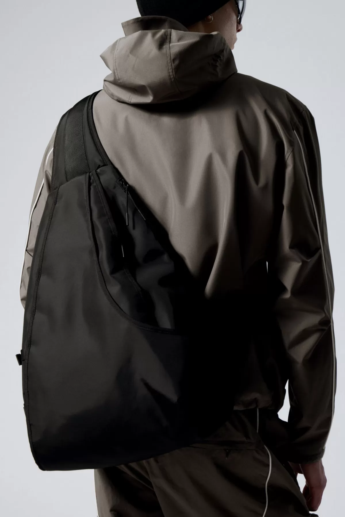 Weekday Large Nylon Crossbody Backpack Black Cheap