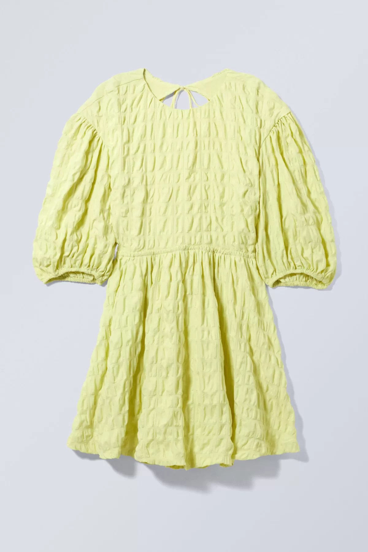 Weekday Lolly Dress Dusty chartreuse Online