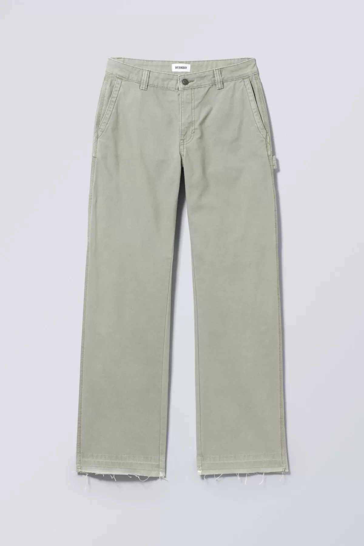 Weekday Mace Carpenter Trousers Dusty Grey Discount