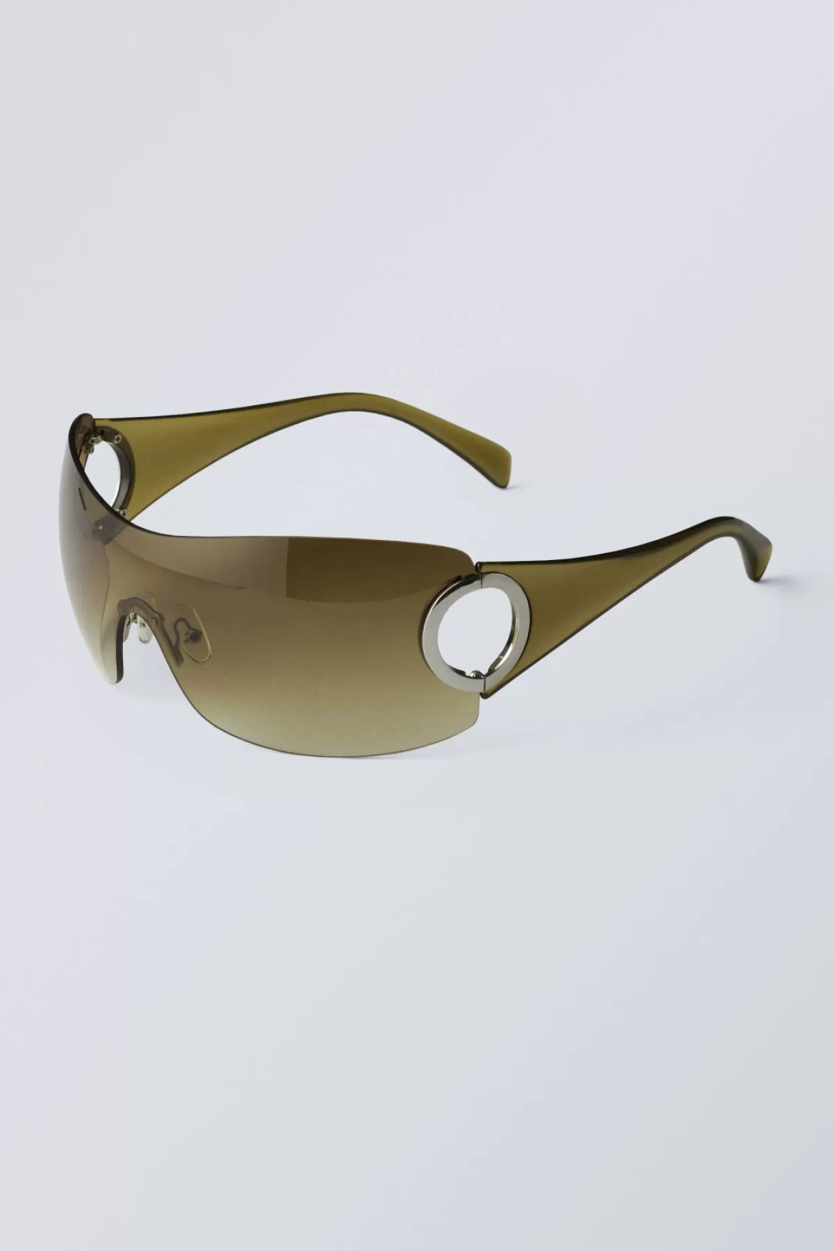 Weekday Motion Sunglasses Khaki Outlet