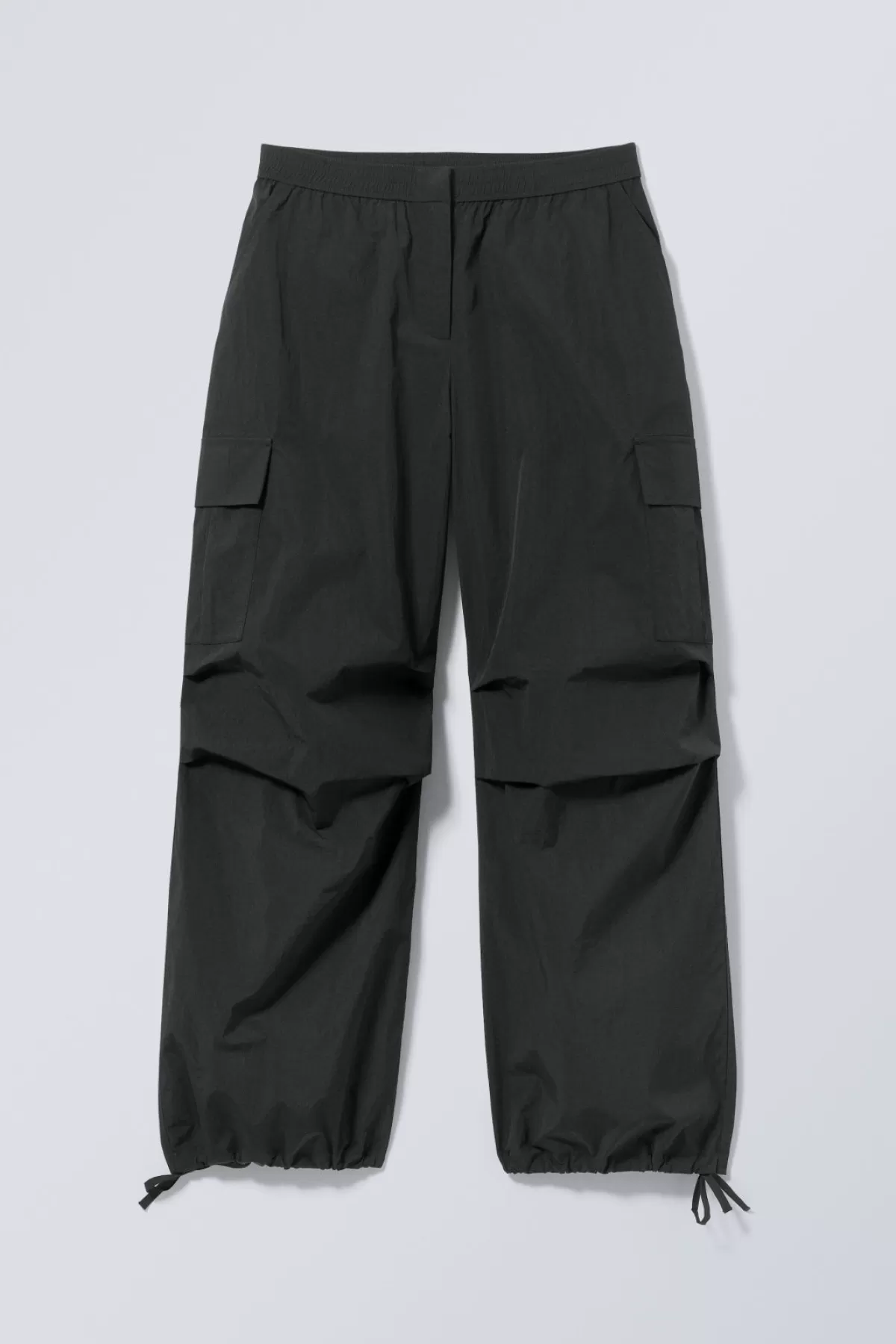 Weekday Nila Parachute Trousers Black Cheap