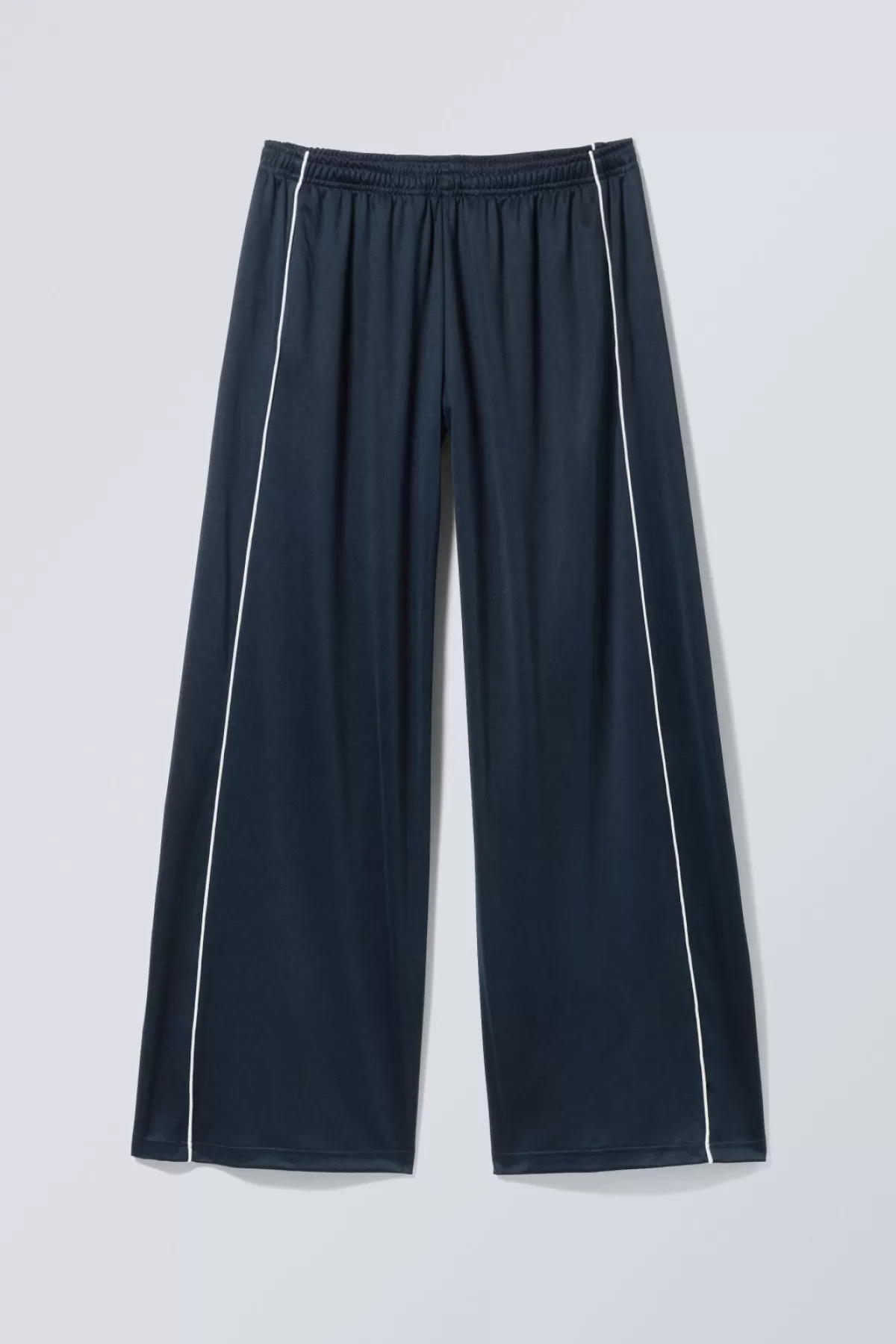 Weekday Oversized Sports Track Trousers Dark Blue Discount