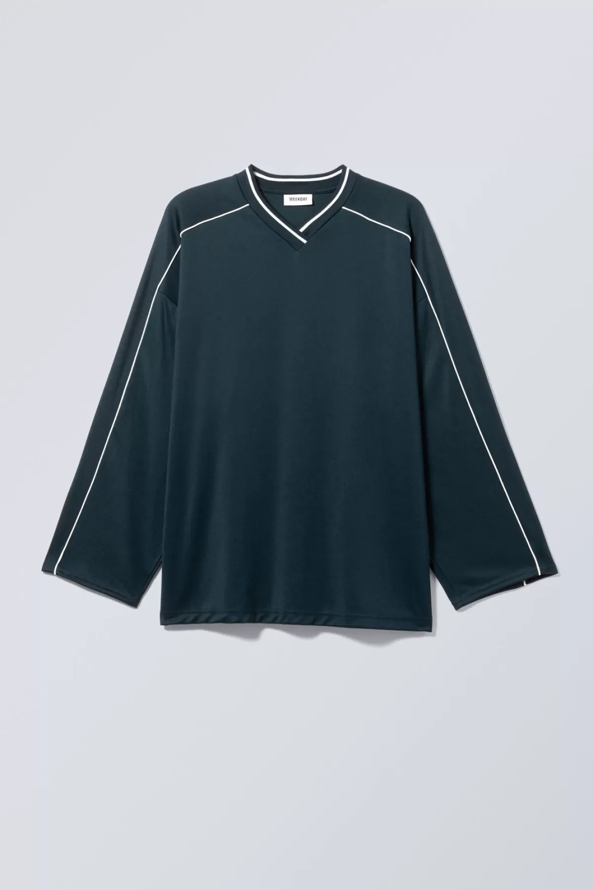 Weekday Oversized Sporty V- neck Sweater Discount