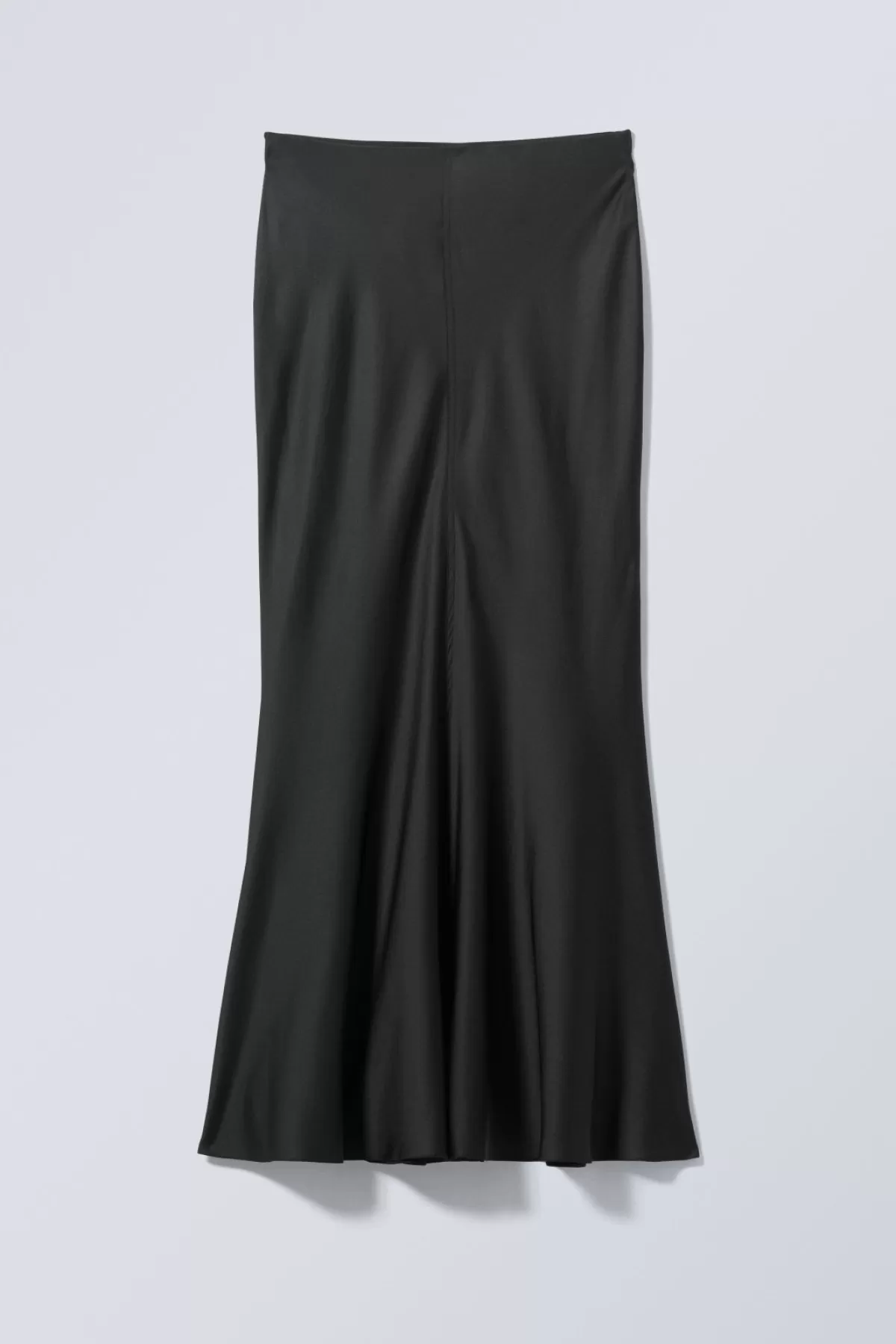 Weekday Paige Satin Long Skirt Black Cheap