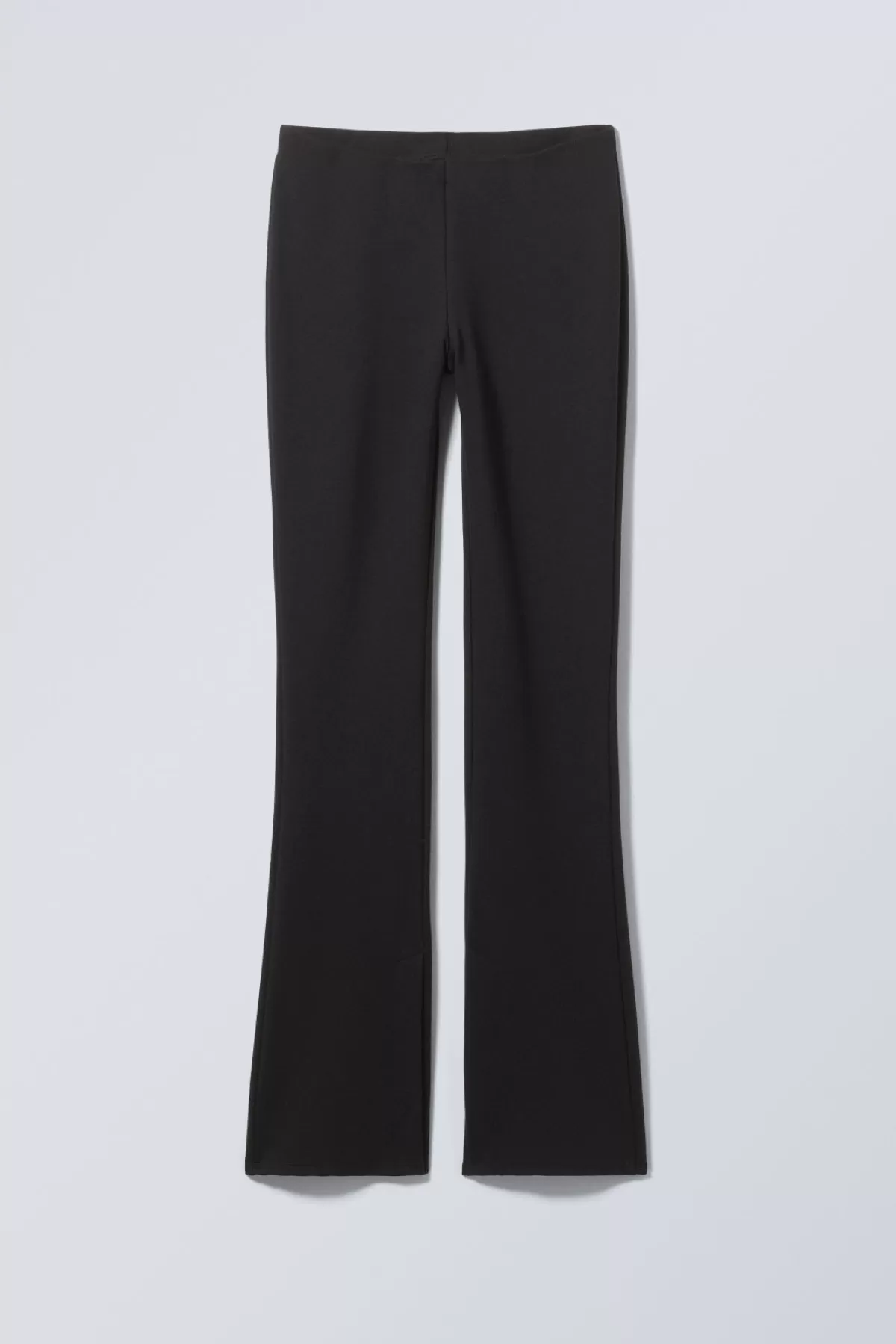 Weekday Philo Flared Jersey Trousers Black Sale