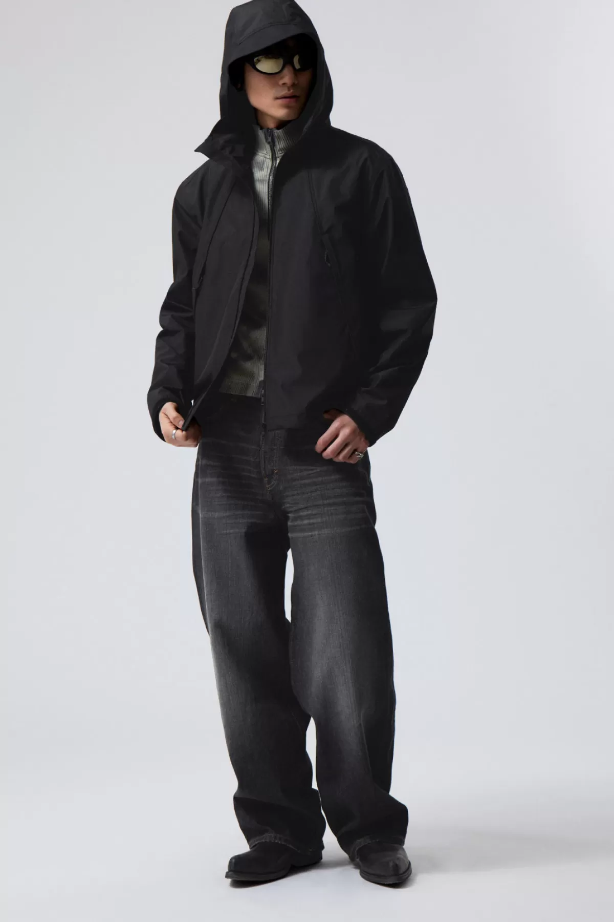 Weekday Relaxed Shell Jacket Black Best