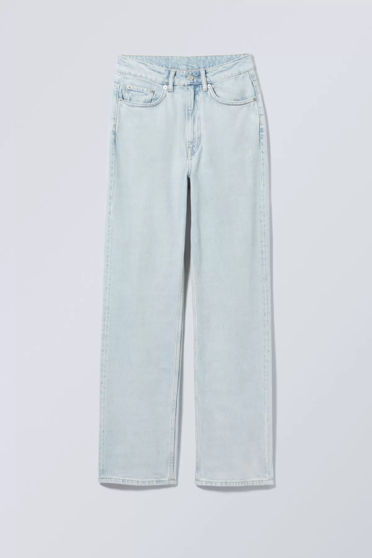 Weekday Rowe Extra High Straight Jeans Opulent Blue Hot