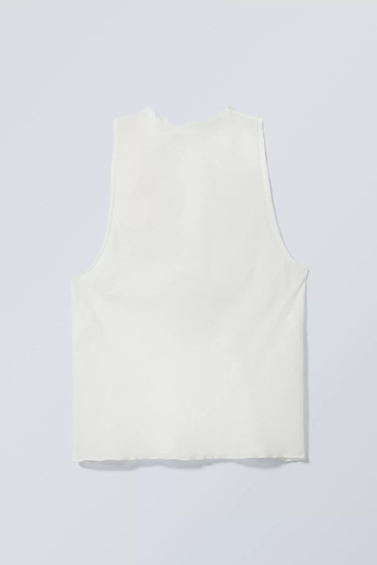 Weekday Sleeveless Fitted Strap Top Dusty White Cheap