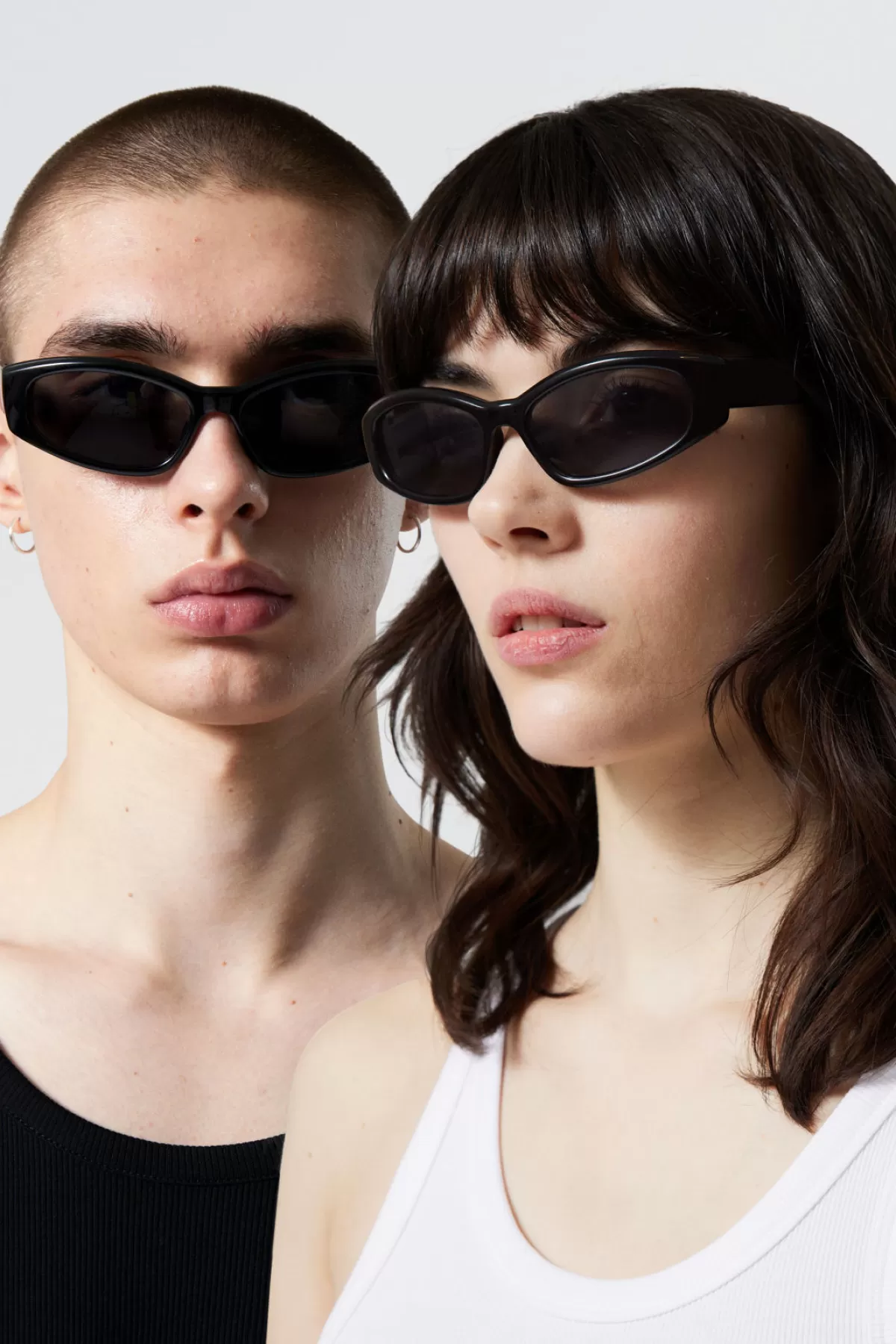 Weekday Slide Sunglasses Black Shop