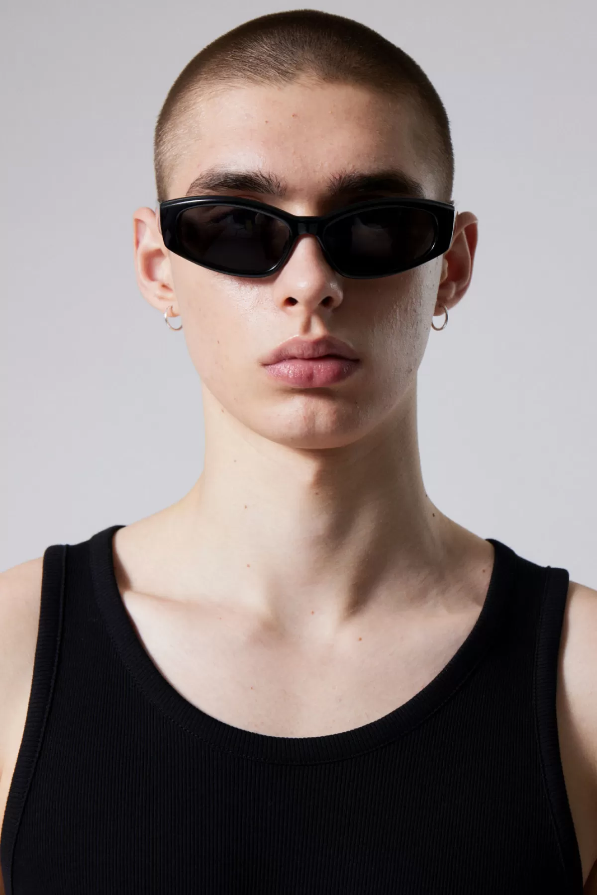 Weekday Slide Sunglasses Black Shop