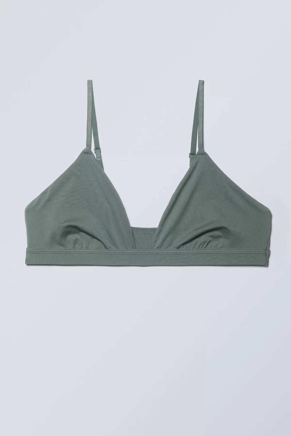 Weekday Soft Triangle Bralette Soul Dusty Turquoise Best