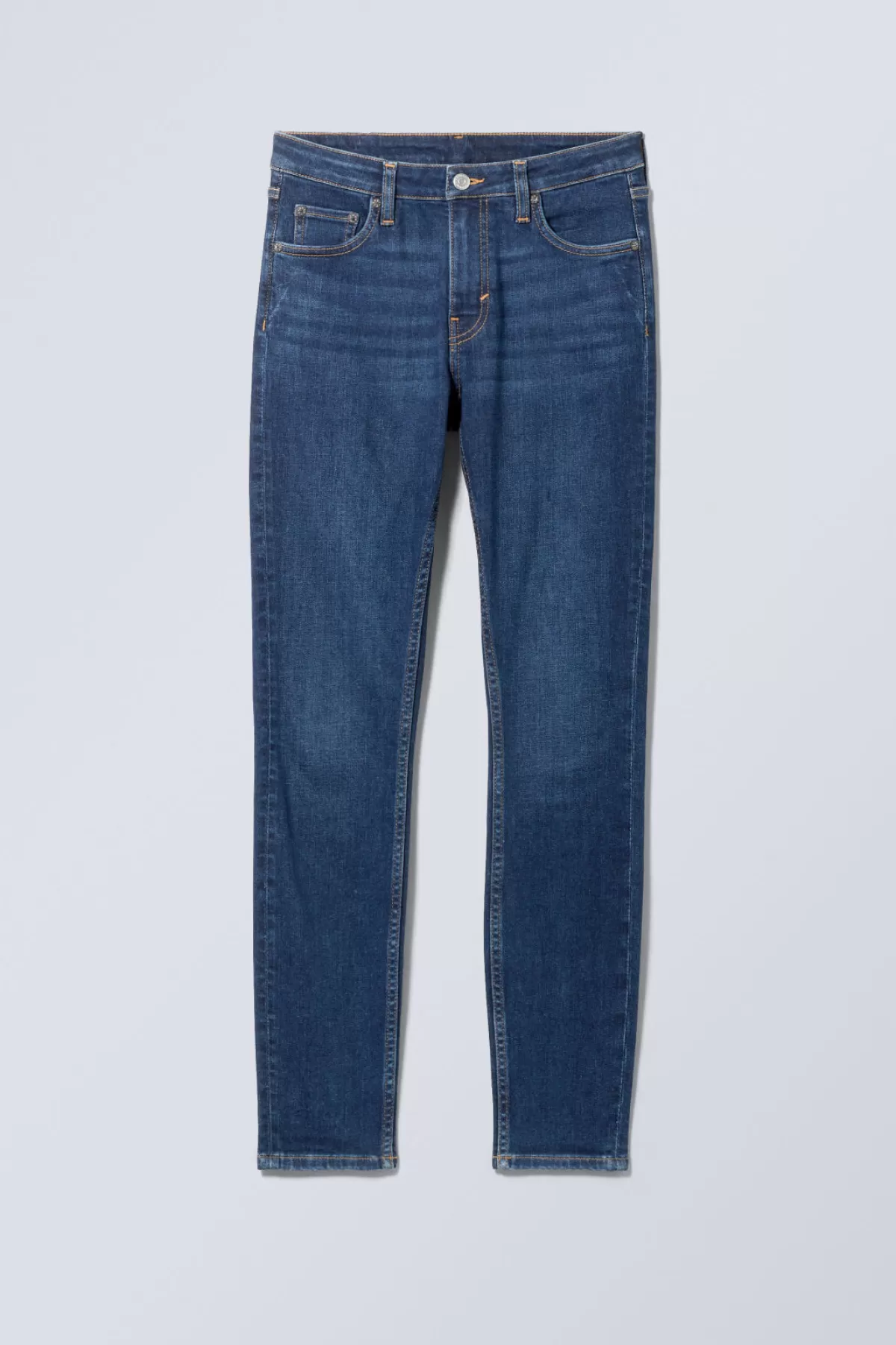Weekday Spare Mid Skinny Jeans Mid blue Flash Sale