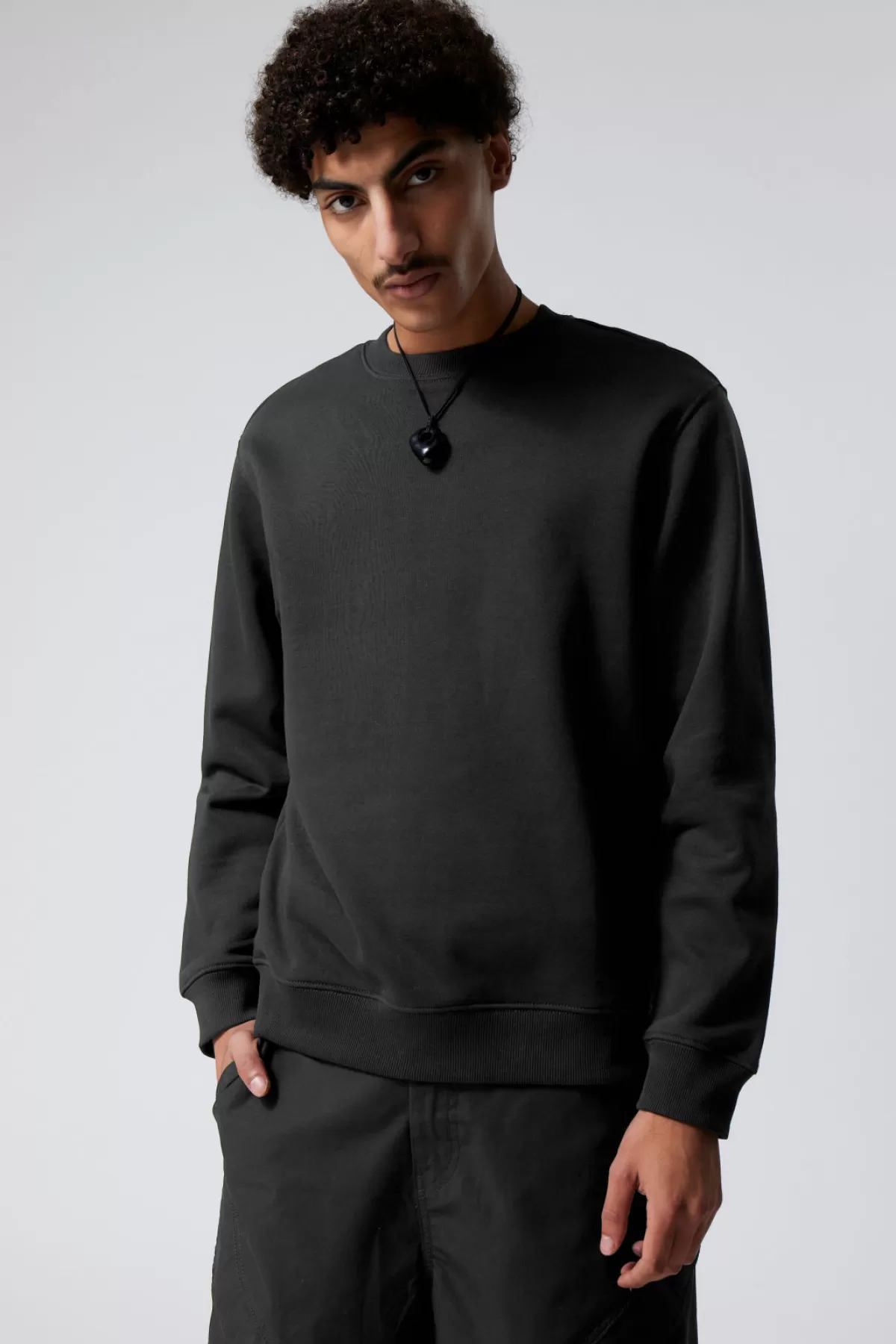 Weekday Standard Midweight Sweatshirt Black Store