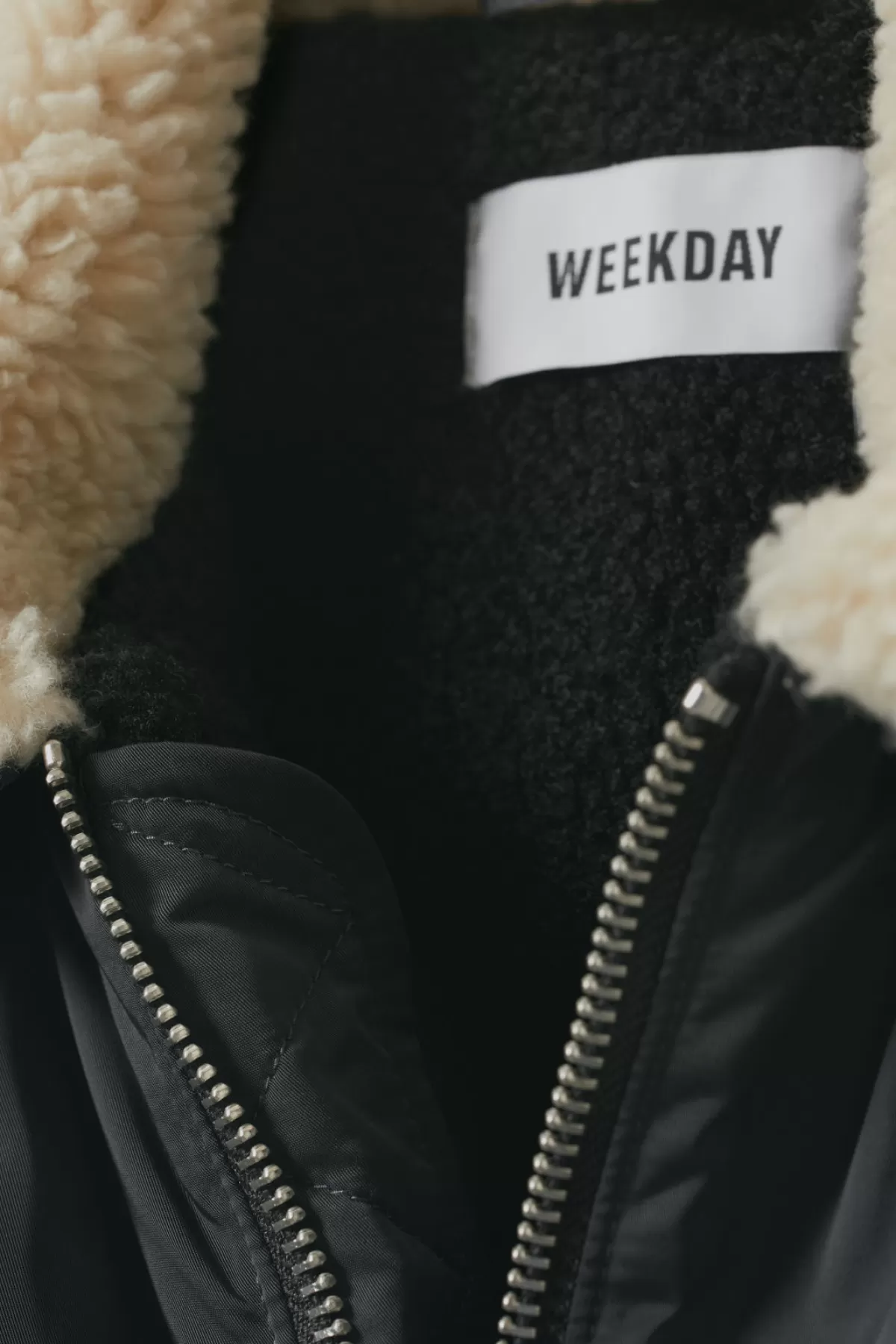 Weekday Timo Regular Bomber Jacket Grey Discount