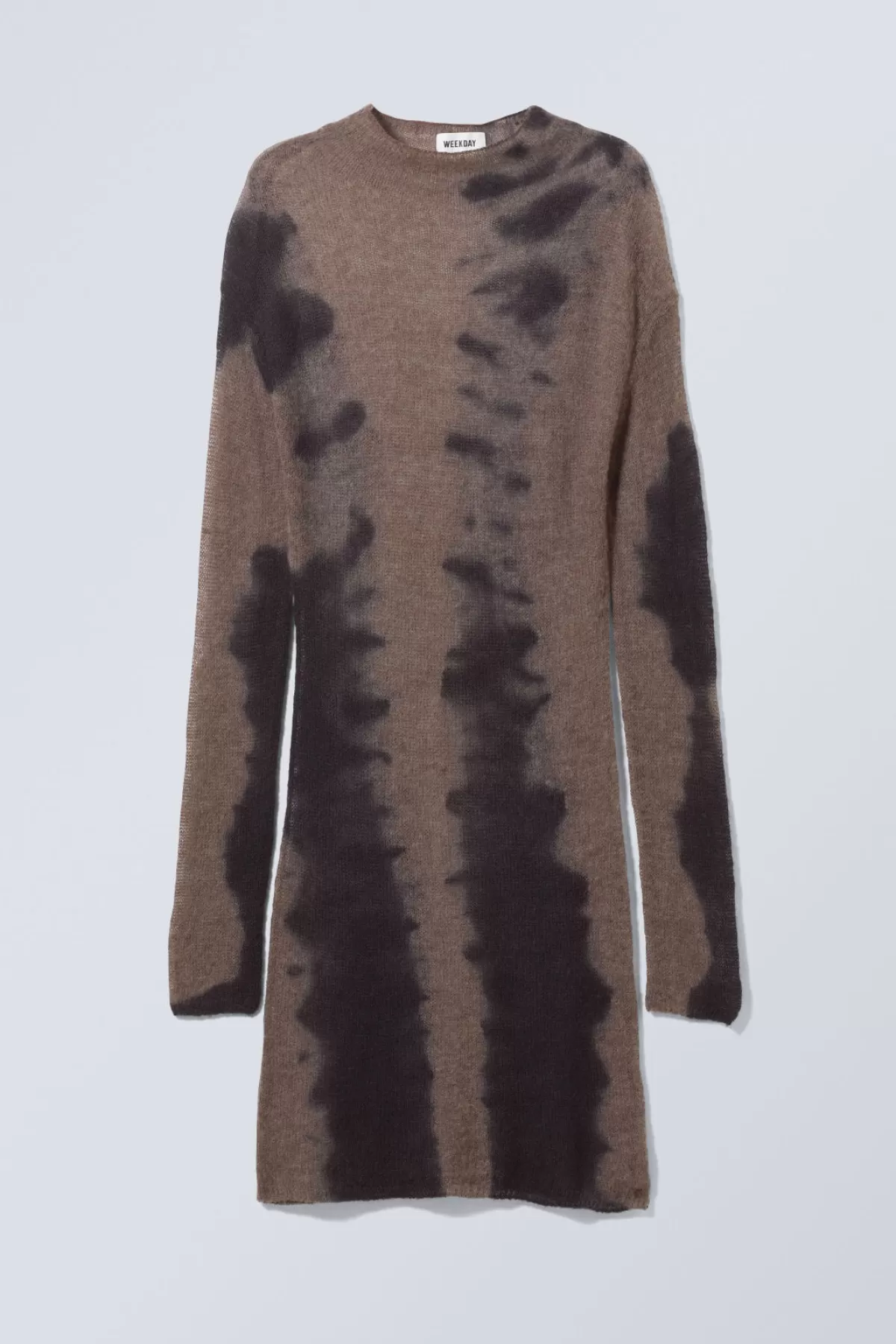 Weekday Tini Knit Dress Brown scale Shop