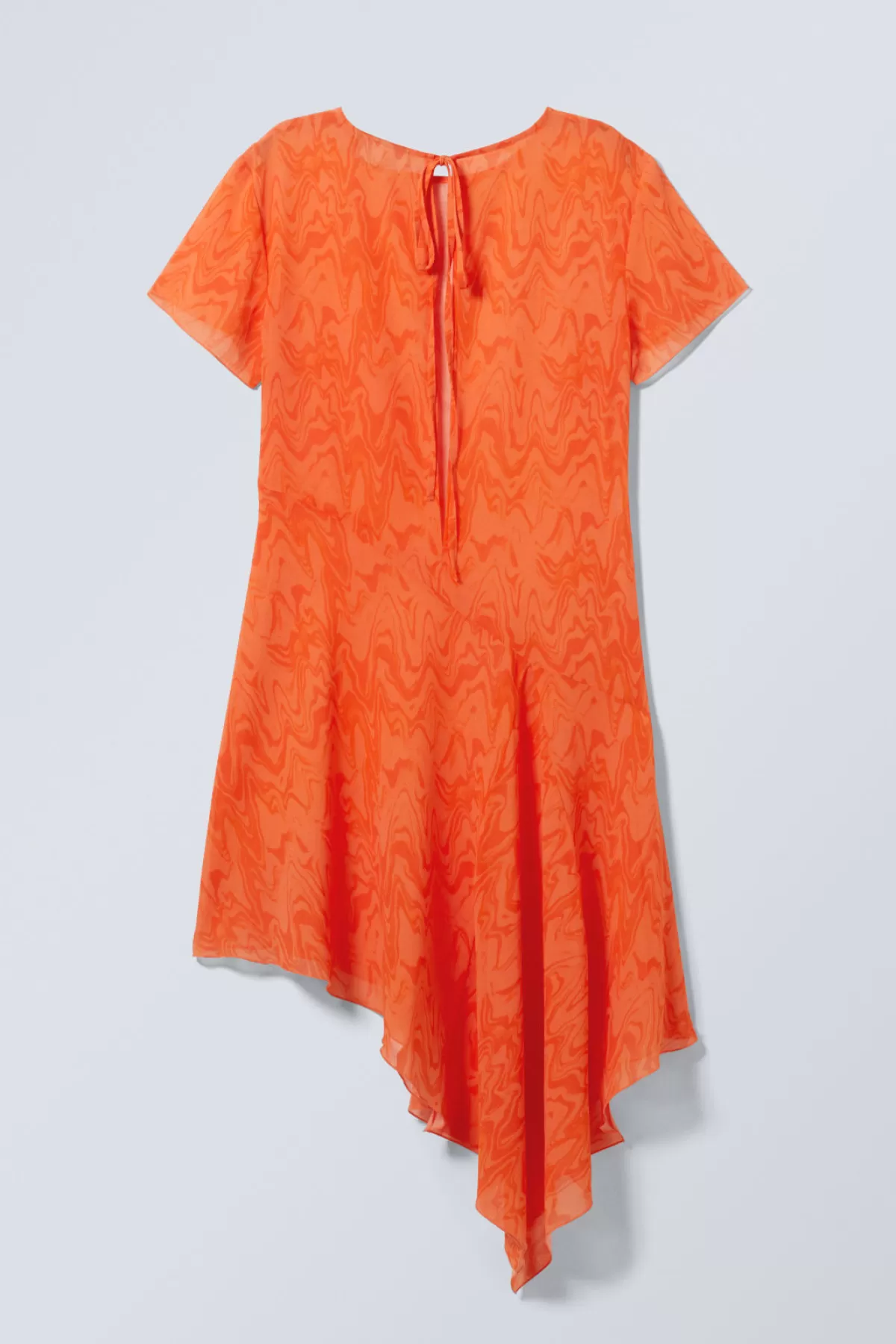 Weekday Warp Dress Wavy orange Outlet