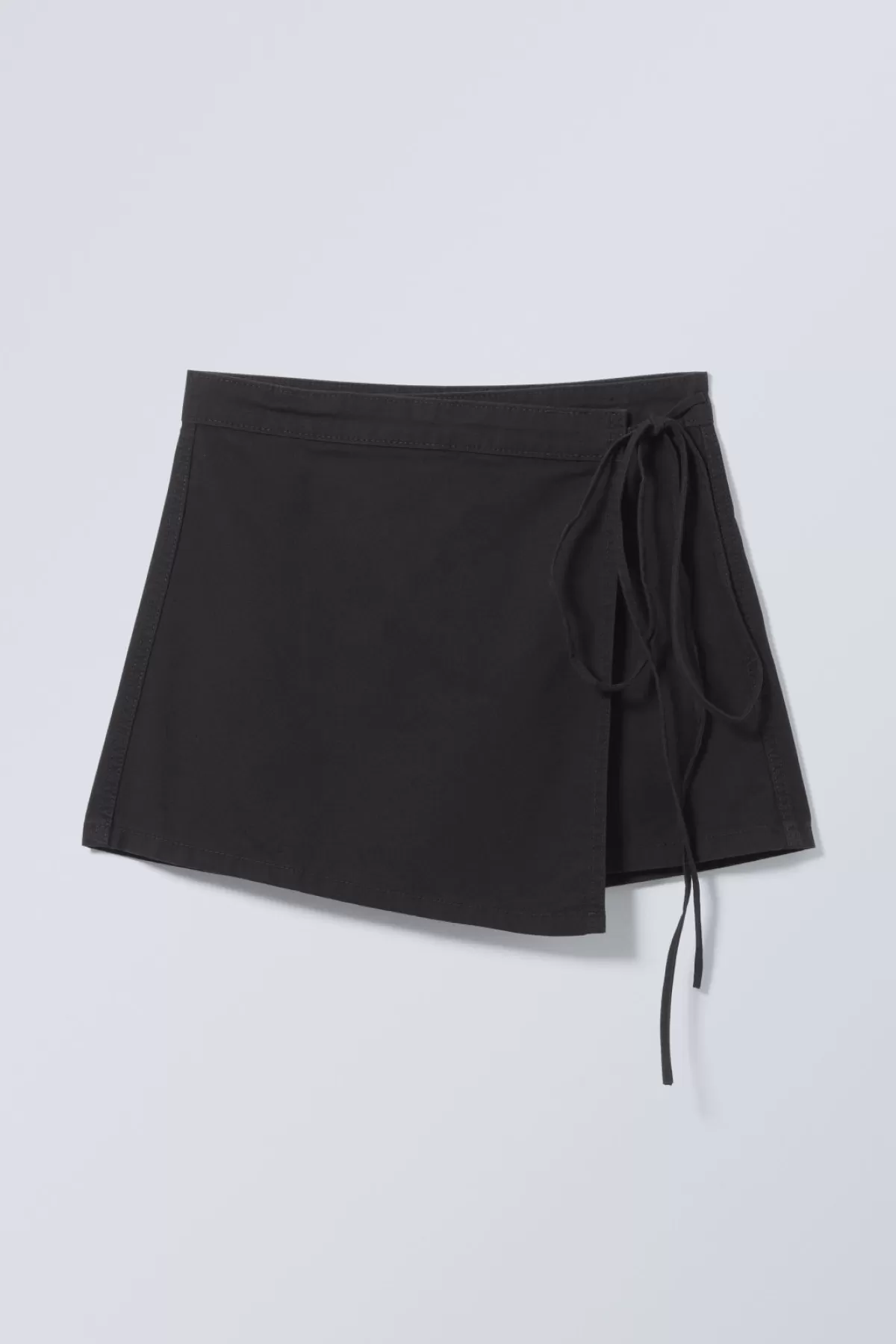 Weekday Wrap Mini Skirt Black Best